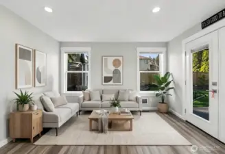 Separate Multi-Generational Suite-Living Room *Virtually Staged*