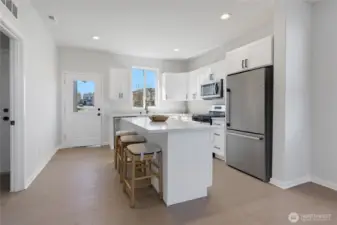 Brand New Kitchen with Large Island