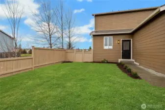 Back Yard Fully Fenced!