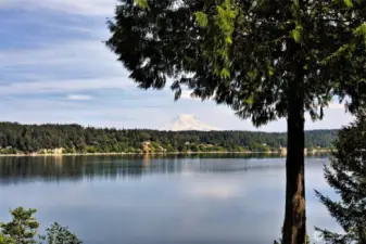 Another mountain view shot. On calm days you can hear the Orcas as they swim by. Sightings are common.