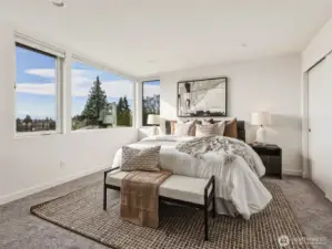 Primary bedroom on fourth floor