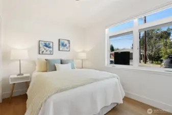 Main level bedrooms are large with abundant natural light.