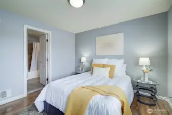 door leads into bathroom