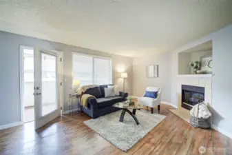Family room with Fireplace makes this area very cozy.