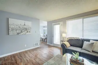 Door leads out to deck