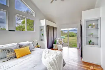 Peak-A-View sound views from the glass door