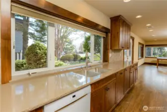 ADU kitchen and living room