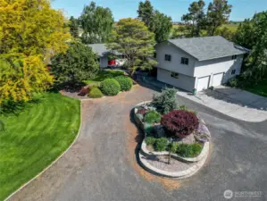 Main driveway looking NE