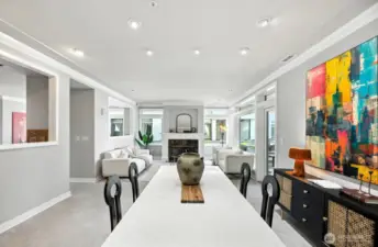 Formal dining and living room for those special dinners and entertaining. These spaces offer an elegant setting, perfect for hosting memorable gatherings and creating cherished moments.
