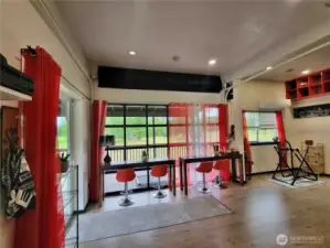 Glass Roll Up Wall to Patio