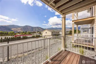 Huge views even from the lower level deck.