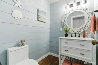 Upper level half bath