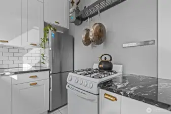 gas stove top