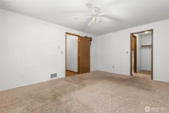 Primary suite is oversized