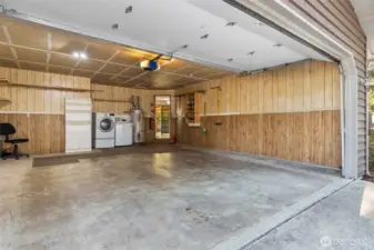 Nearly 500sf in the garage affords plenty of room for vehicles and storage