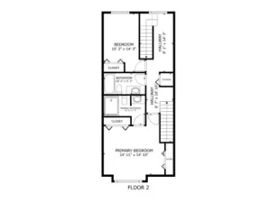 Second level floor plan