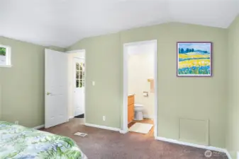 There is a full bathroom off of the primary bedroom.