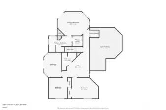 Upper level floor plan