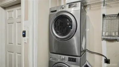 Coveted in-unit laundry.