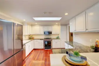 Granite countertops and upgraded appliances