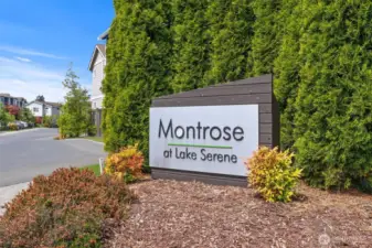 Entry into Montrose at Lake Serene!
