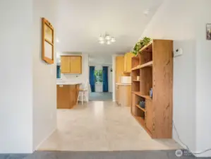 View from Living Room to Kitchen and Dining Room
