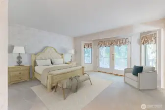 Virtually Staged Primary Bedroom
