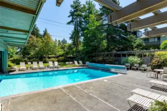 Indoor/outdoor pool is open year round.