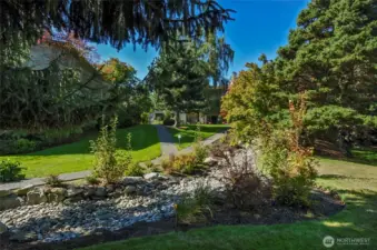 The community takes great pride in the beauty of its grounds.
