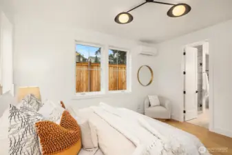 Main level primary suite