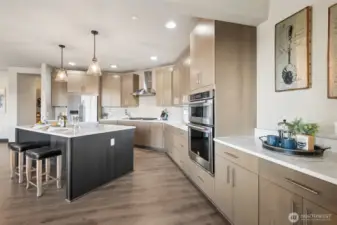 Beautifully designed kitchen with expansive countertops, built-in appliances, and a generous island ideal for everyday living and entertaining.