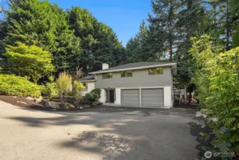Rare 2-car garage, storage and plenty of parking space in a quiet setting. What a unique combination. Welcome home!