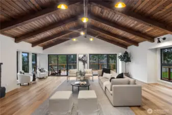 This great room features slider to step right into nature