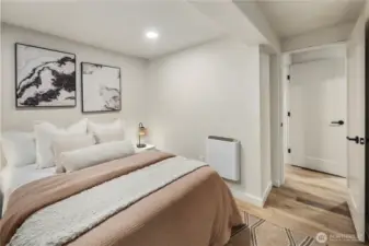Bedroom 1 in basement