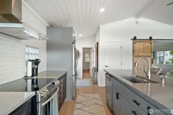 New stainless appliances.