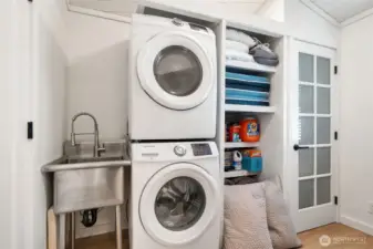 Laundry/Utility Room. Washer and Dryer stay with the home.