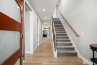 Welcome home! Gleaming hardwood floors throughout main level