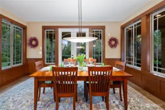 Large dining room.