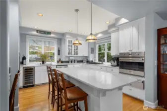 Updated chef's kitchen.