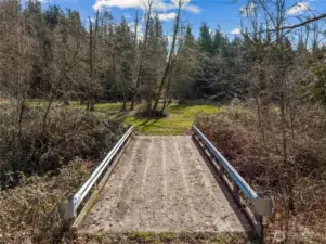 This is the bridge that cross the creek.