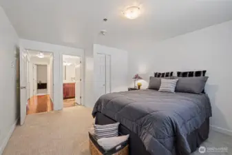 Primary suite with large en suite bath.