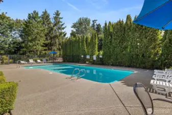 Large outdoor pool to enjoy.