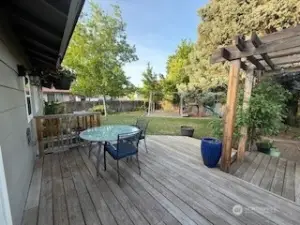 backyard facing pergola