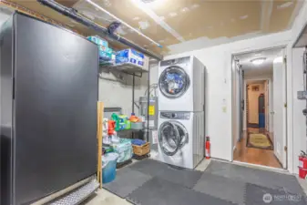 garage and Utilities area within
