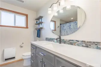 upstairs bathroom remodeled within last 5 years