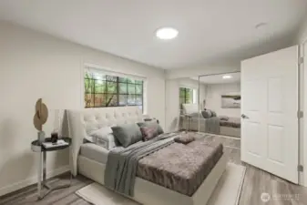 Virtually staged bedroom 2