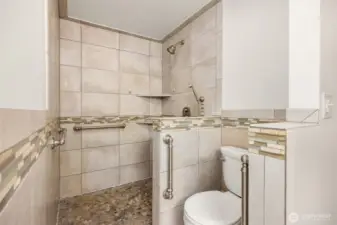 Easy access showers