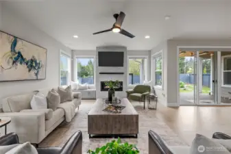 Plenty of natural light in the living area.