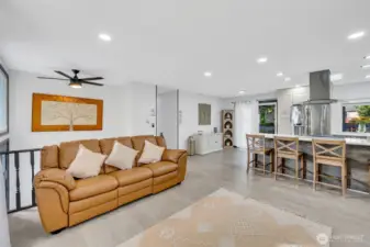 Great space for entertaining or just staring at the fireplace.