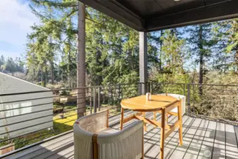 Upstairs Covered Patio Deck